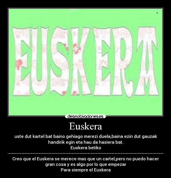 Euskera -