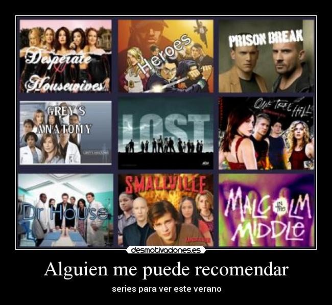 Alguien me puede recomendar - series para ver este verano