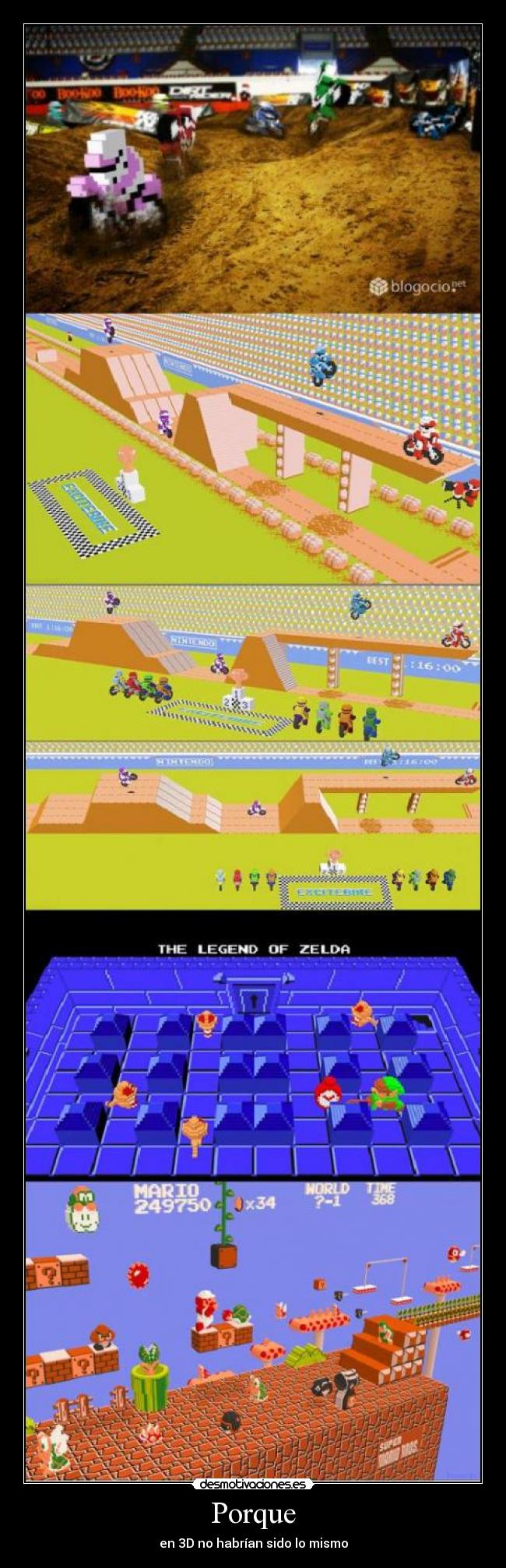 Porque - en 3D no habrían sido lo mismo