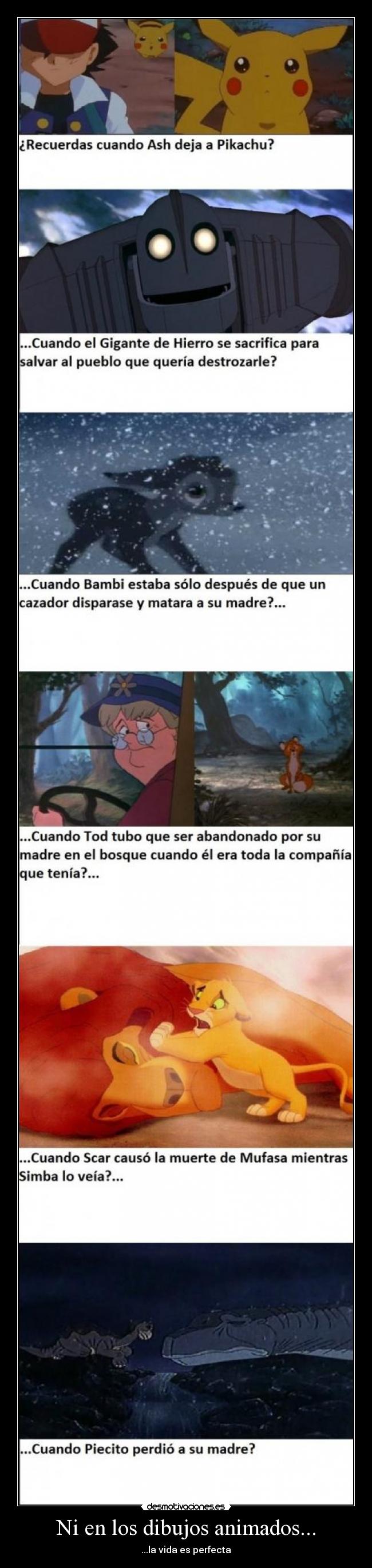 Ni en los dibujos animados... -