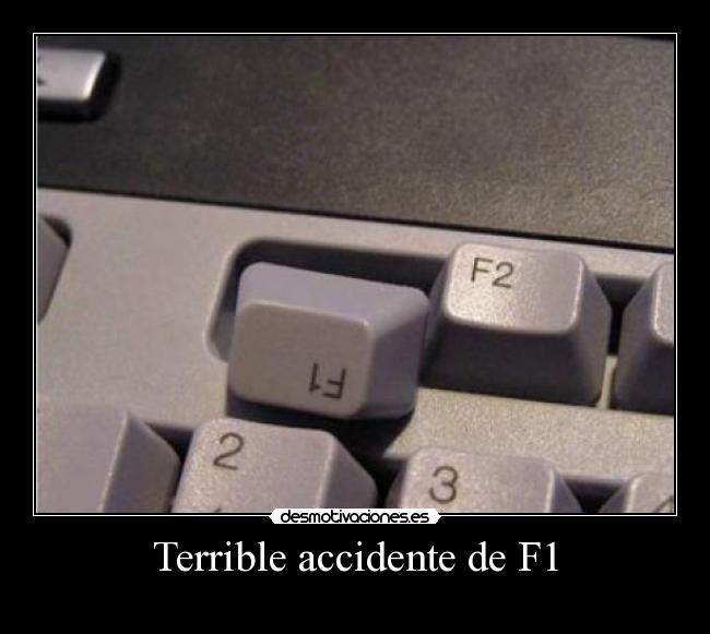 Terrible accidente de F1 -