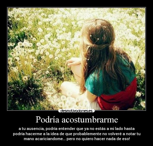 Podría acostumbrarme - 