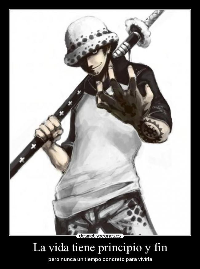 carteles vida trafalgar law desmotivaciones