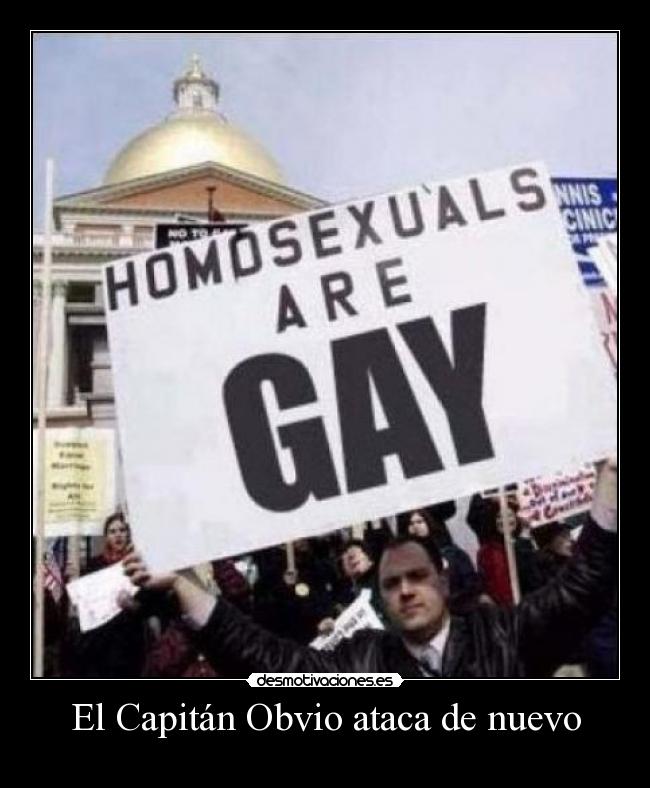 El Capitán Obvio ataca de nuevo -