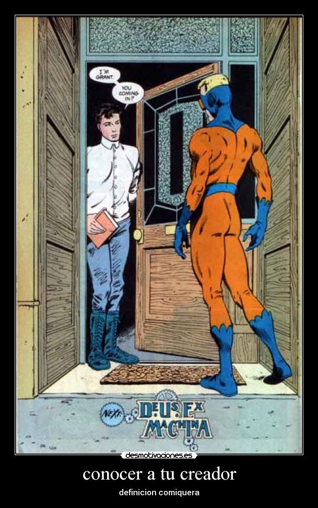 conocer a tu creador - definicion comiquera
