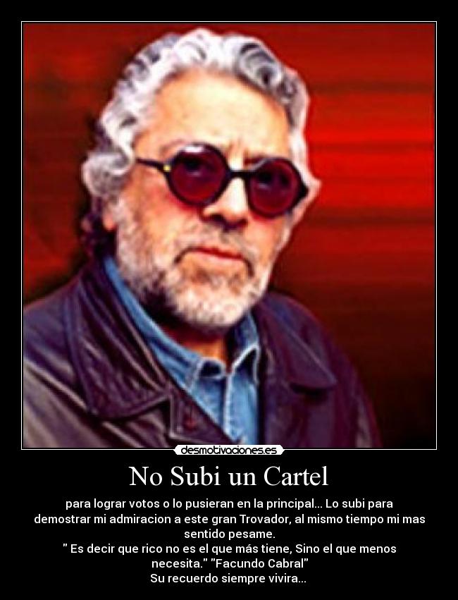 No Subi un Cartel - 