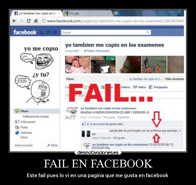FAIL EN FACEBOOK -