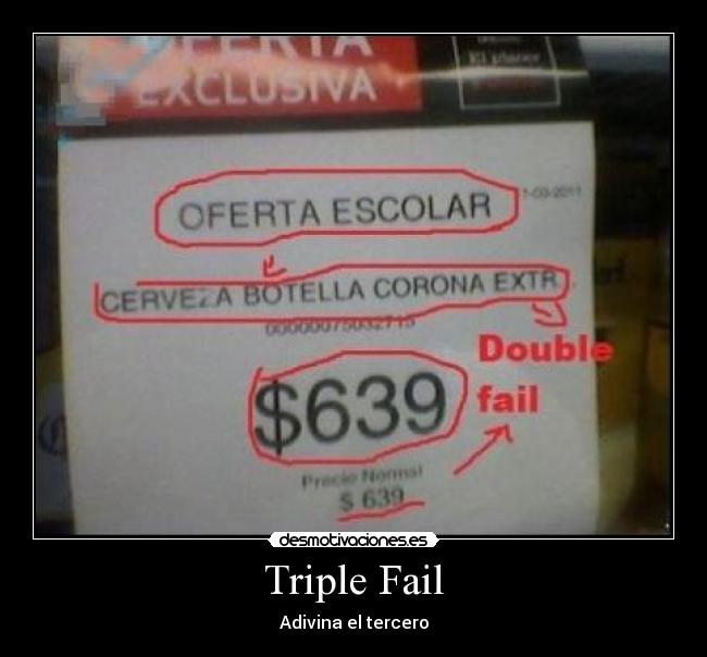 Triple Fail - Adivina el tercero