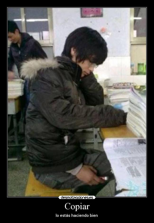 Copiar - lo estás haciendo bien 