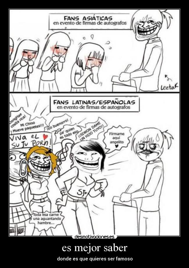 es mejor saber - donde es que quieres ser famoso