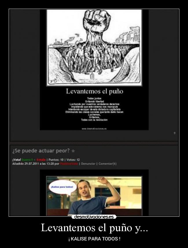 Levantemos el puño y... -