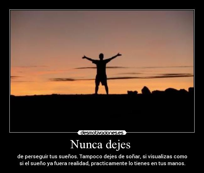 Nunca dejes -
