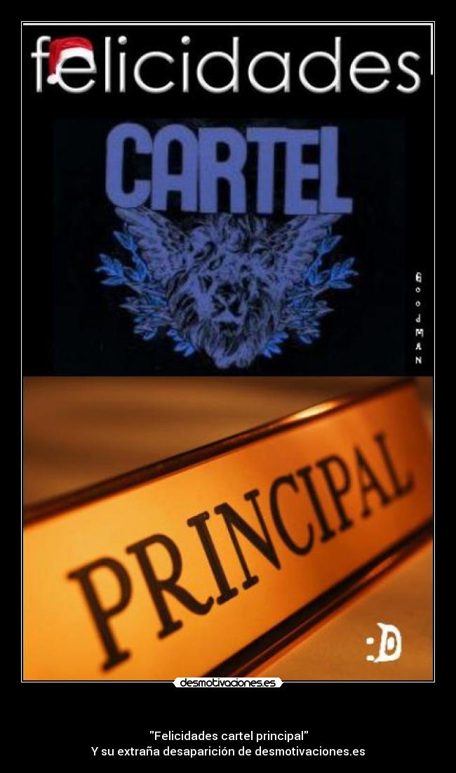 carteles felicidades cartel principal desmotivaciones