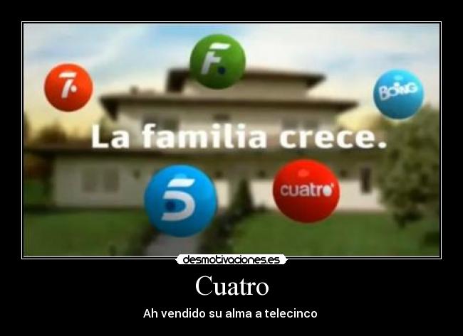 carteles cuatro tele telecinco desmotivaciones