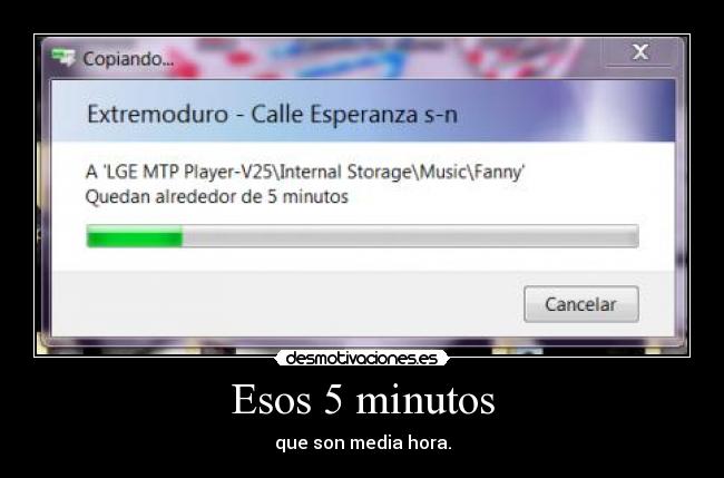 Esos 5 minutos - 