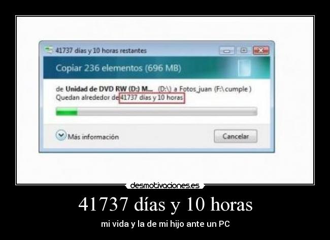 41737 días y 10 horas - 