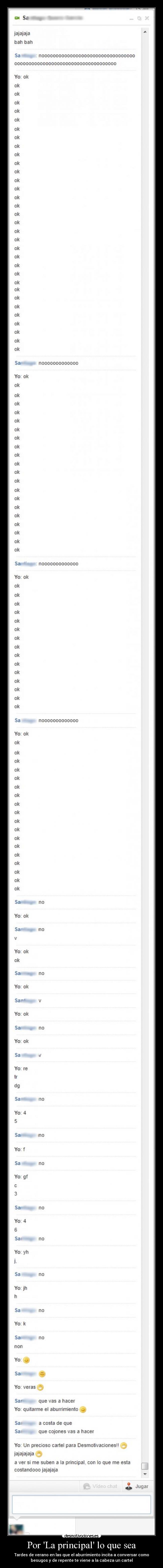 Por La principal lo que sea -