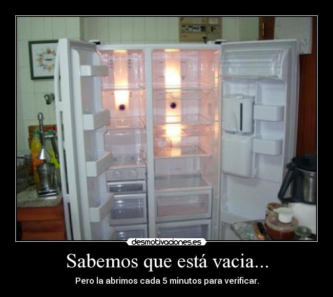 Sabemos que está vacia... - 