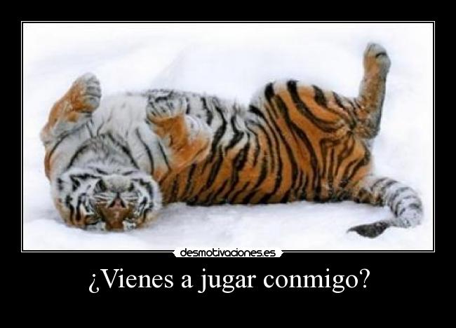 ¿Vienes a jugar conmigo? -
