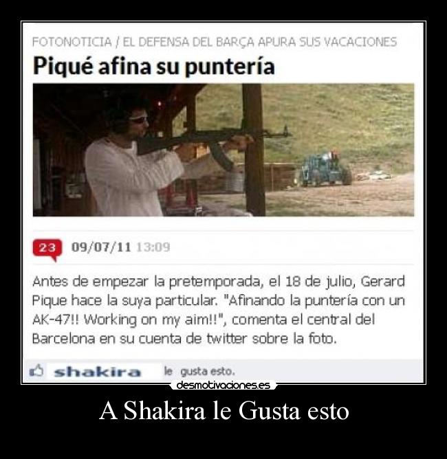 A Shakira le Gusta esto -