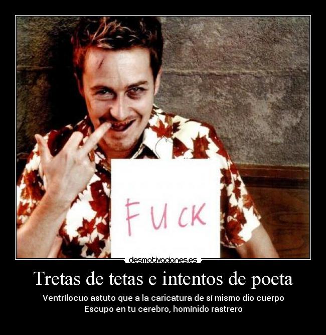 Tretas de tetas e intentos de poeta - 