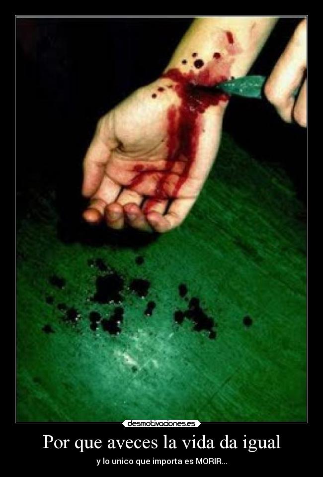 Por que aveces la vida da igual -