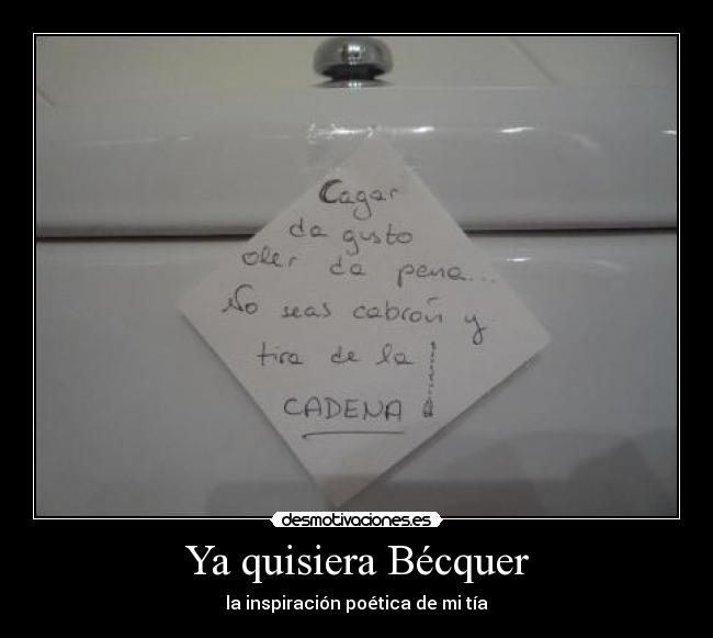 Ya quisiera Bécquer - la inspiración poética de mi tía