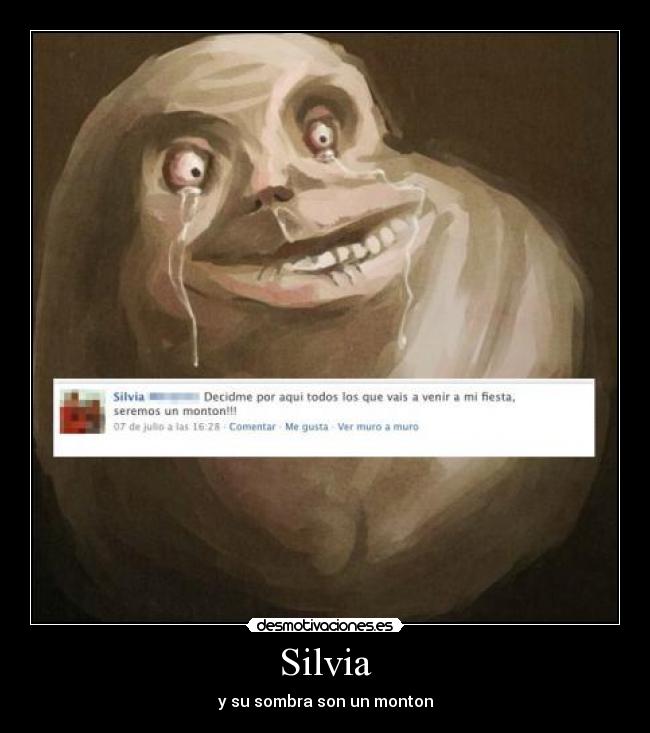 Silvia - y su sombra son un monton