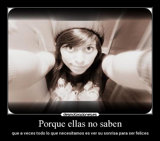Porque ellas no saben -