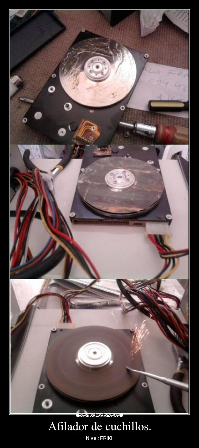 Afilador de cuchillos. - Nivel: FRIKI.