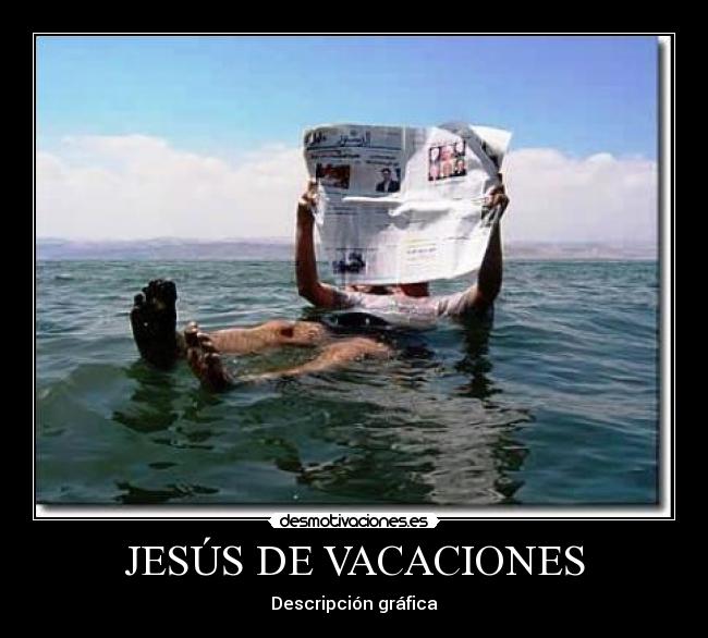 JESÚS DE VACACIONES - Descripción gráfica