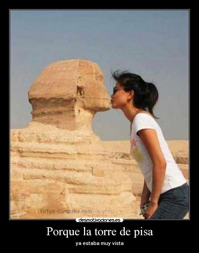 Porque la torre de pisa - 