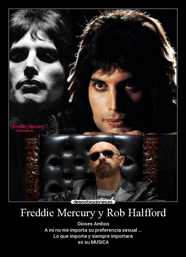 Freddie Mercury y Rob Halfford - 