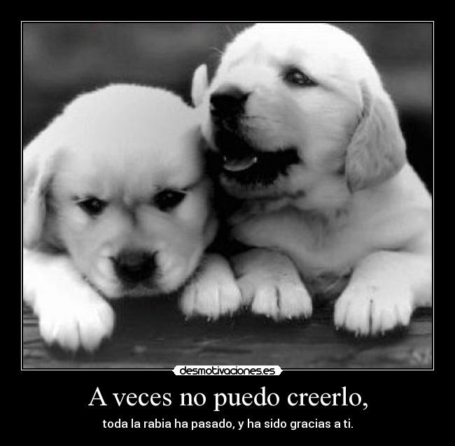 A veces no puedo creerlo, - 
