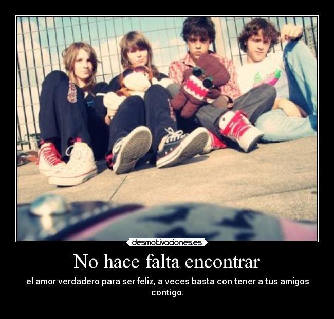 No hace falta encontrar -