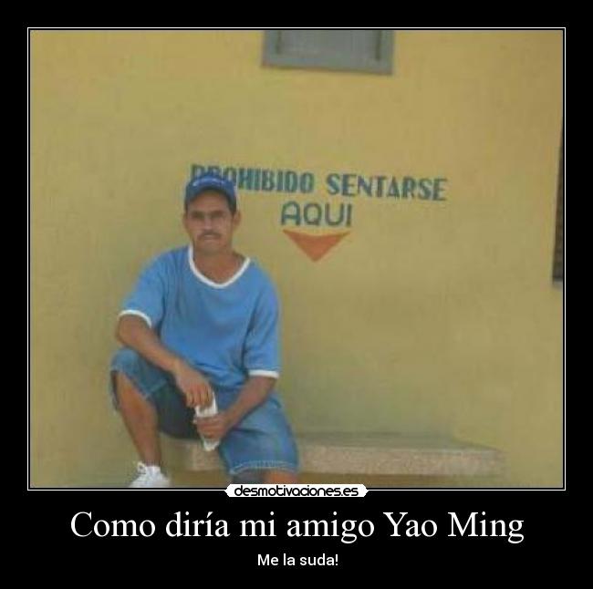 Como diría mi amigo Yao Ming -