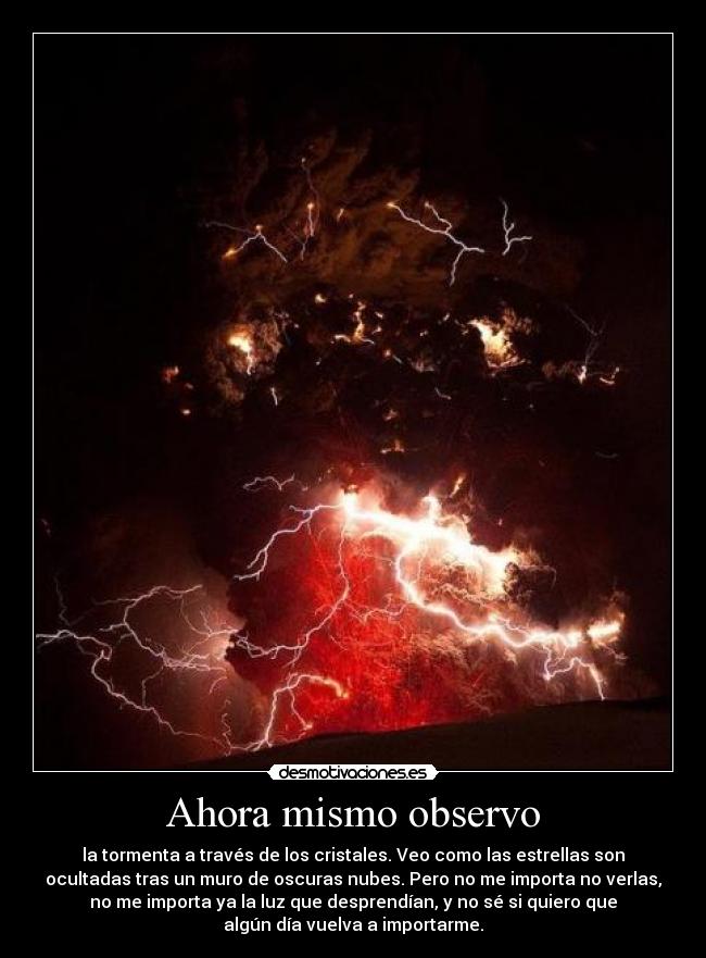 Ahora mismo observo - 