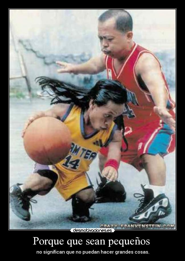 Porque que sean pequeños  - 