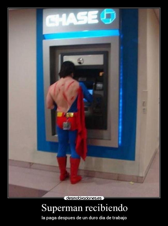 carteles superman recibiendo desmotivaciones