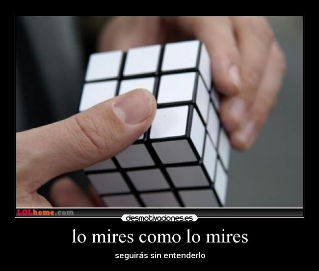 carteles cubo rubik desmotivaciones