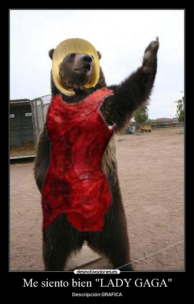 Me siento bien LADY GAGA - Descripción:GRAFICA