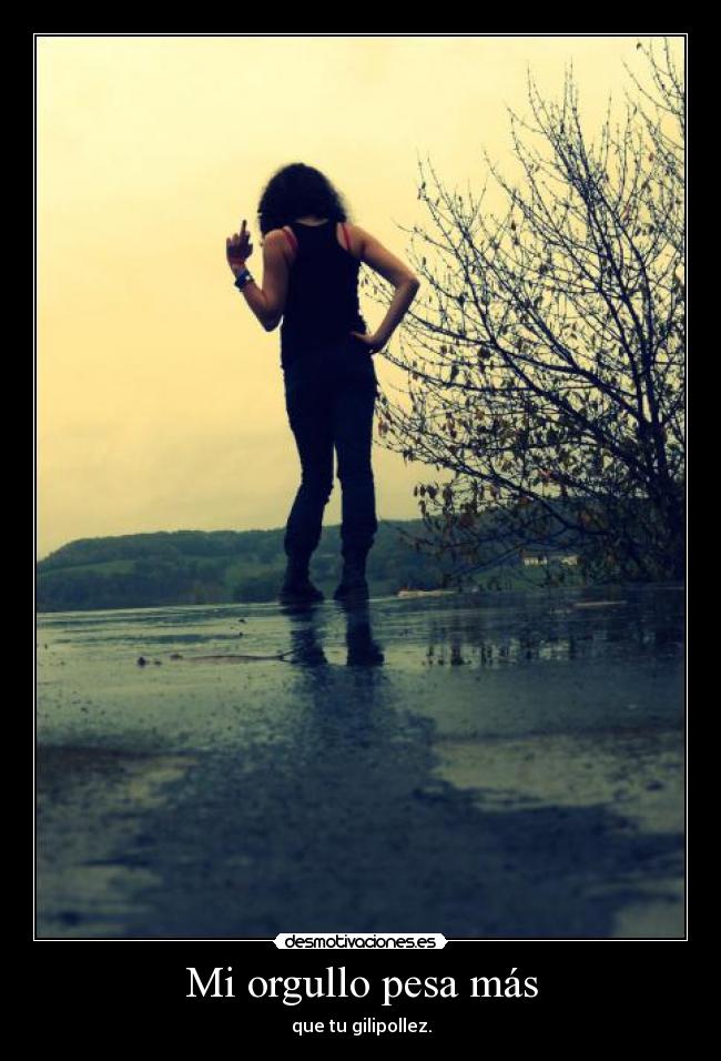 Mi orgullo pesa más - 