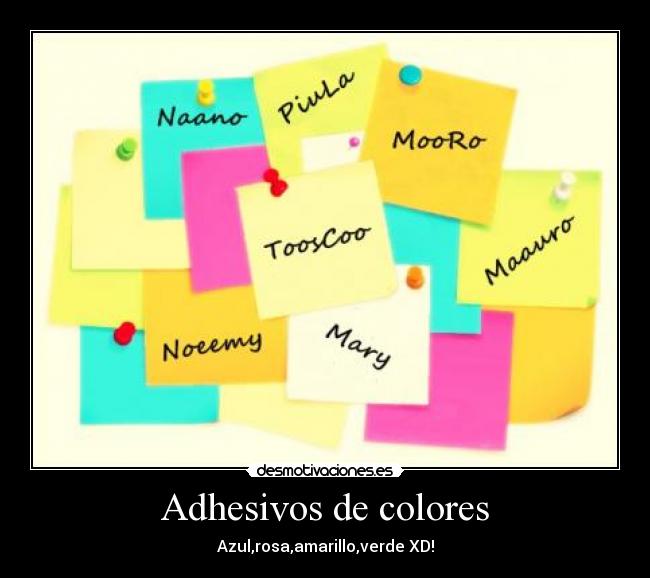 Adhesivos de colores - 