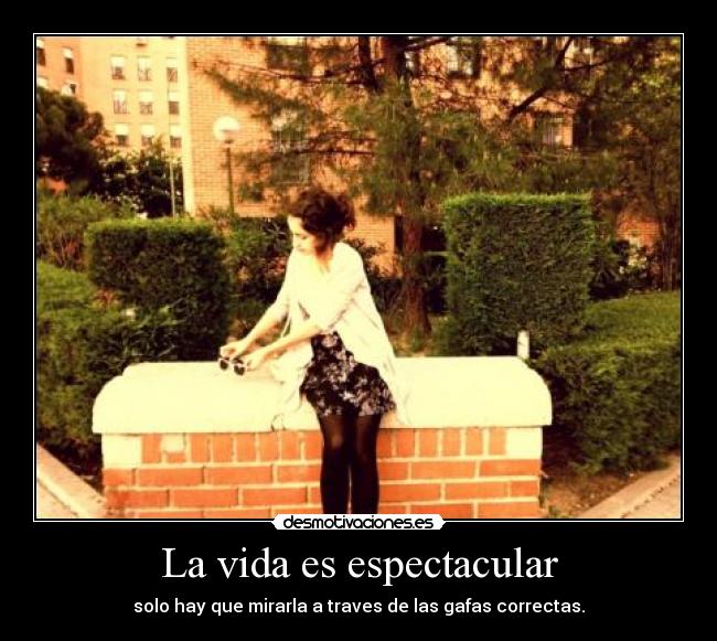 La vida es espectacular -