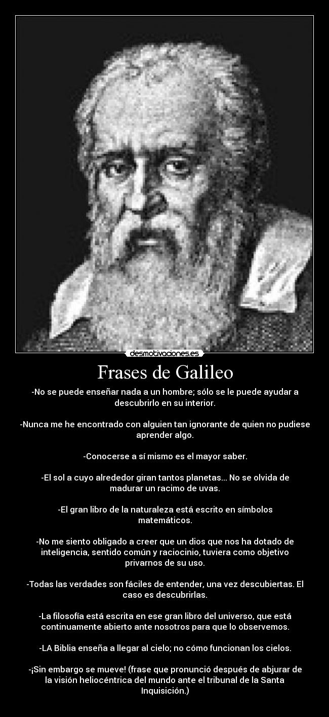 Frases de Galileo - 