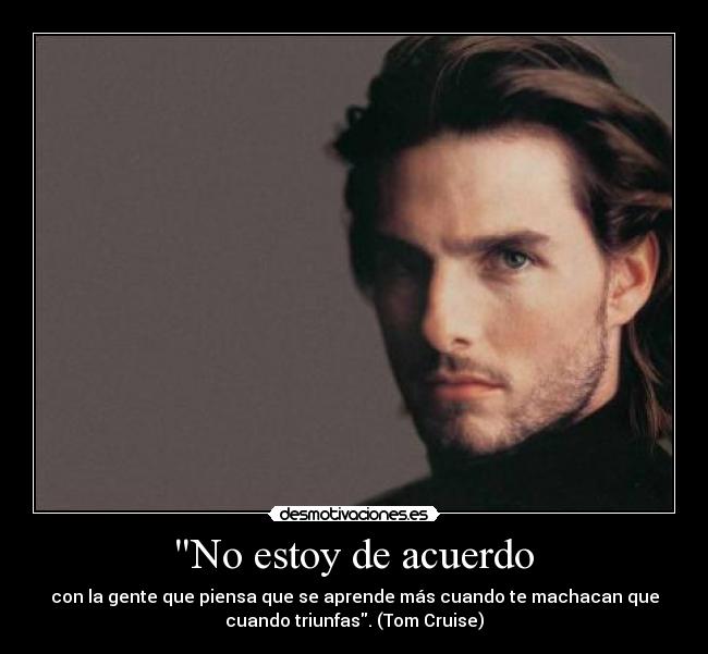 No estoy de acuerdo -