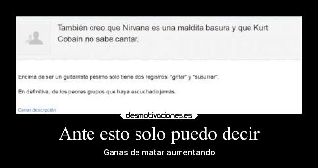 Ante esto solo puedo decir - 