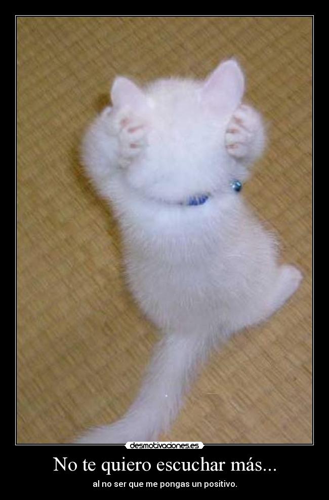 No te quiero escuchar más... - 