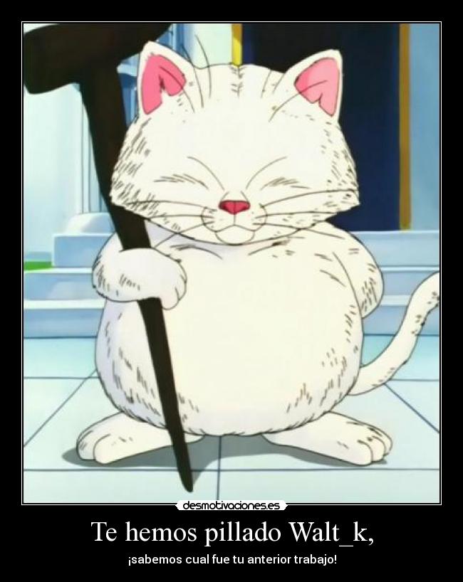 Te hemos pillado Walt_k, - 