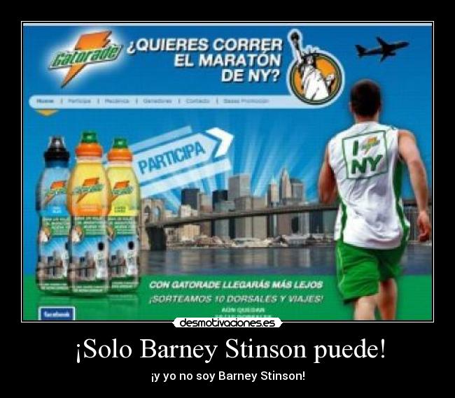 carteles solo barney stinson desmotivaciones